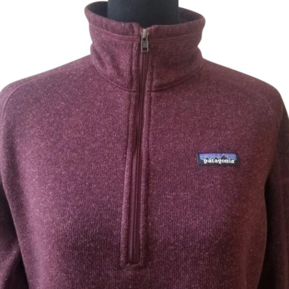 Patagonia DKCU #25617 Better Sweater 1/4 Zip Pullover in Dark Currant - Picture 3 of 11